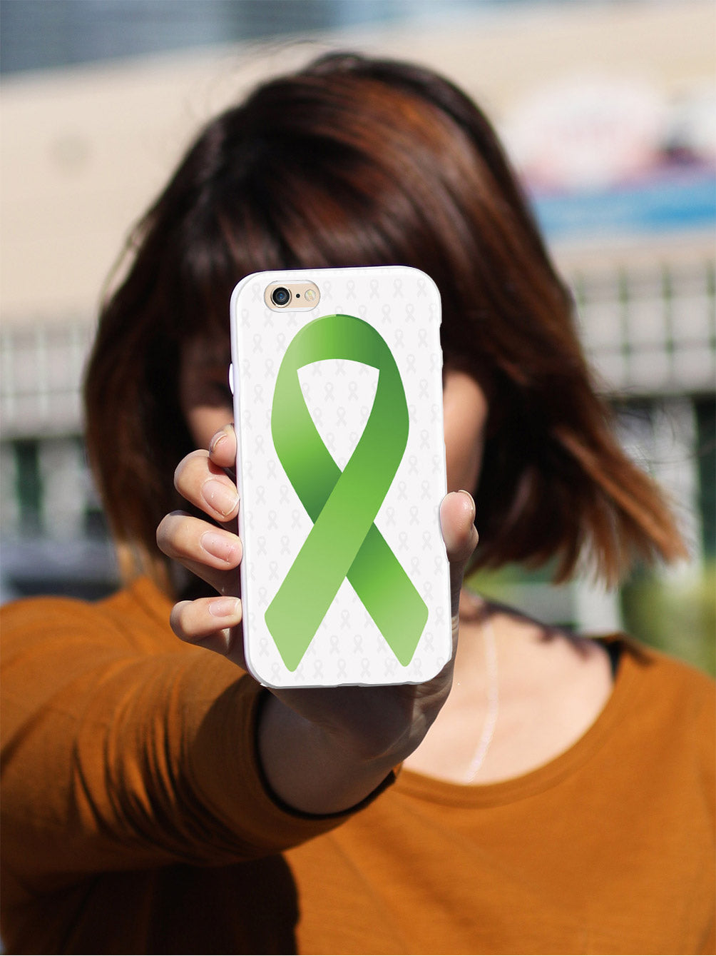 Non-Hodgkin's Lymphoma Awareness Ribbon - White Case