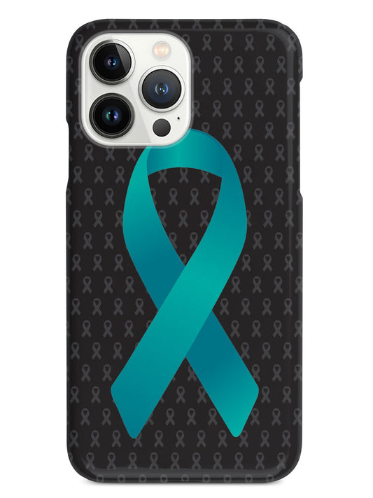 Teal Awareness Ribbon - Black Case