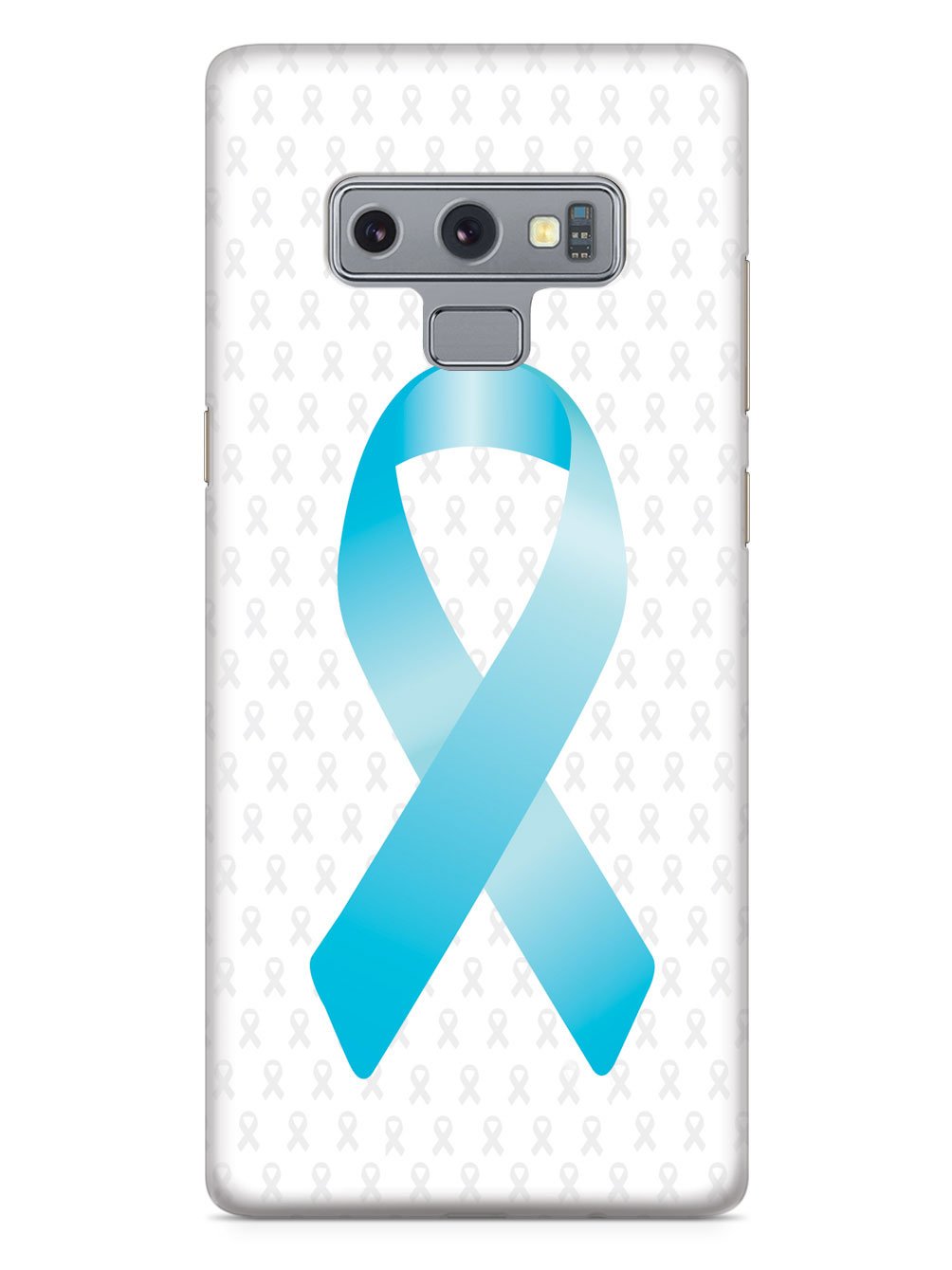 Sky Blue Awareness Ribbon - White Case