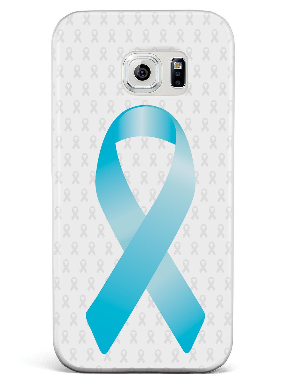 Sky Blue Awareness Ribbon - White Case