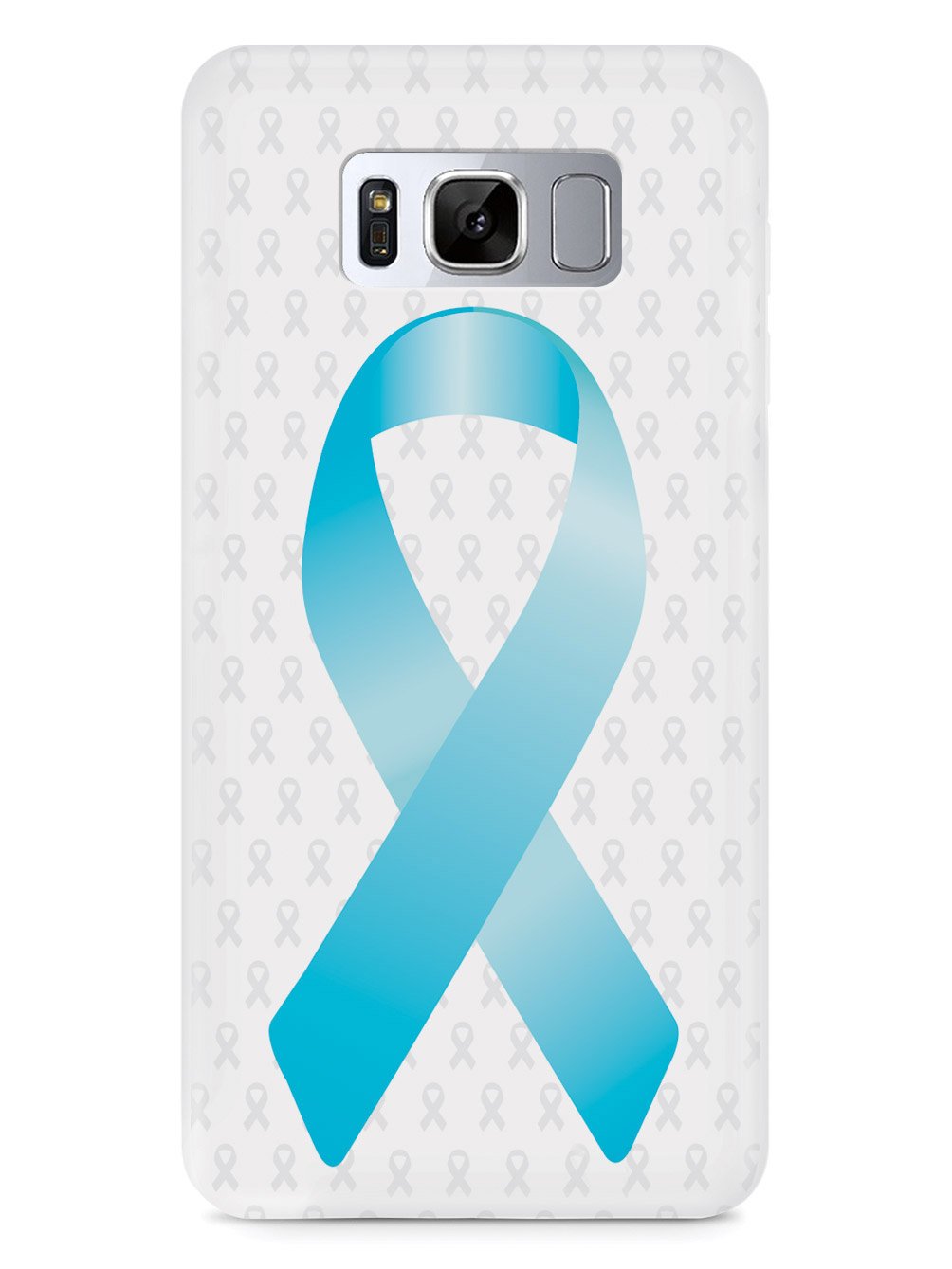 Sky Blue Awareness Ribbon - White Case