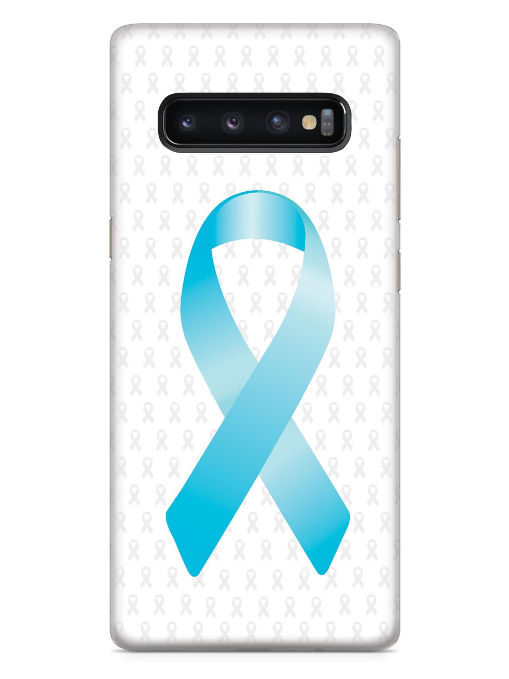Sky Blue Awareness Ribbon - White Case