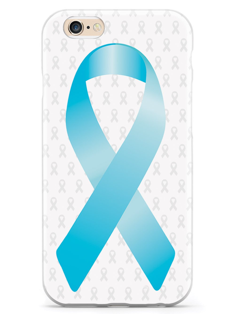 Sky Blue Awareness Ribbon - White Case