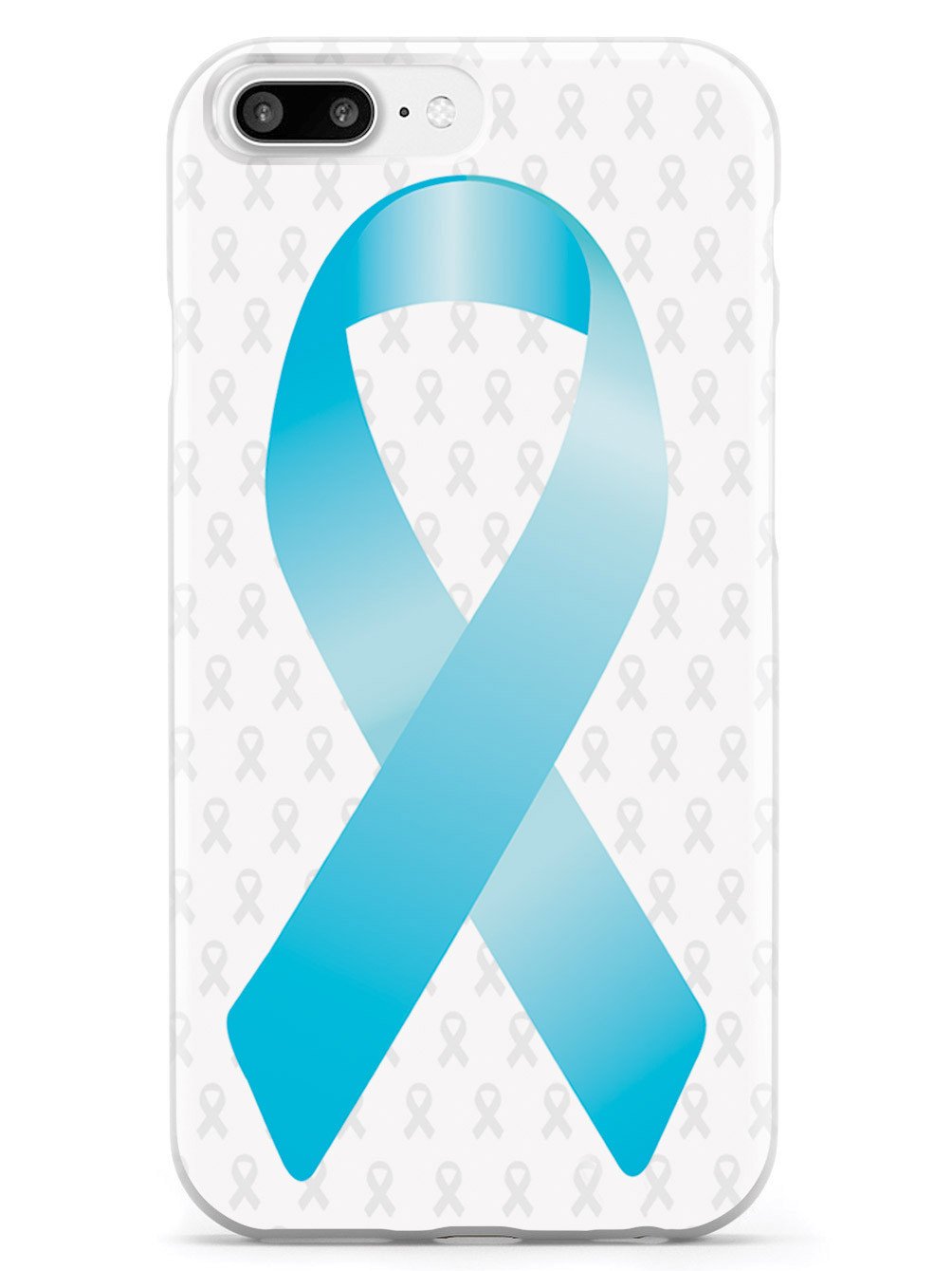 Sky Blue Awareness Ribbon - White Case