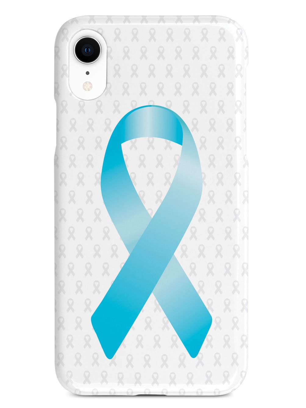 Sky Blue Awareness Ribbon - White Case