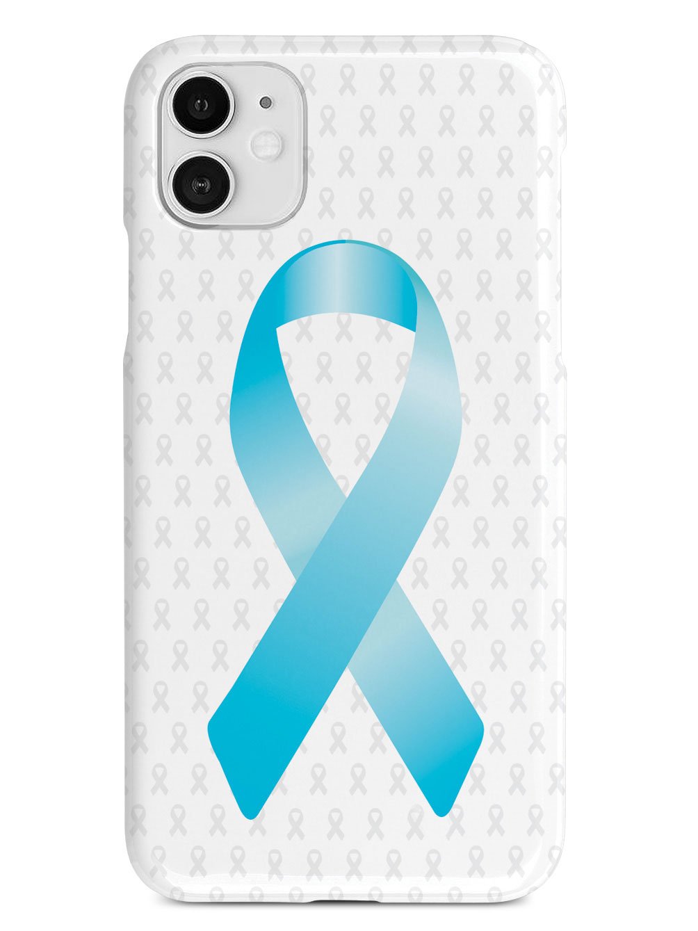 Sky Blue Awareness Ribbon - White Case