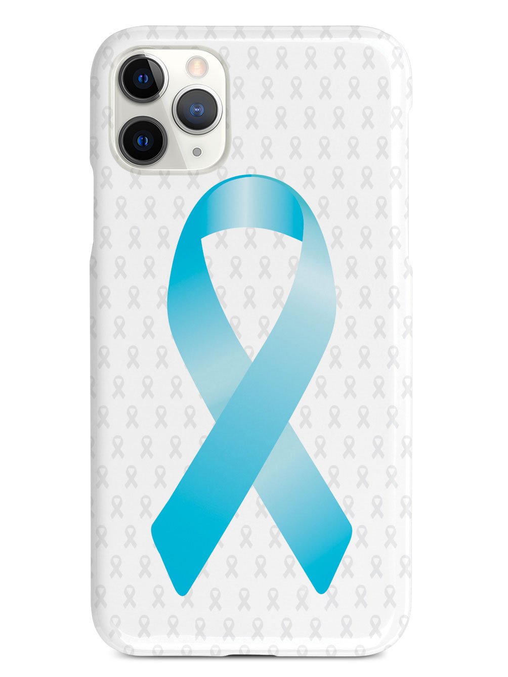 Sky Blue Awareness Ribbon - White Case
