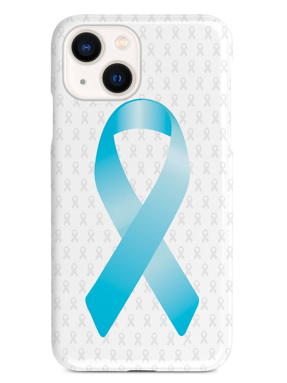 Sky Blue Awareness Ribbon - White Case