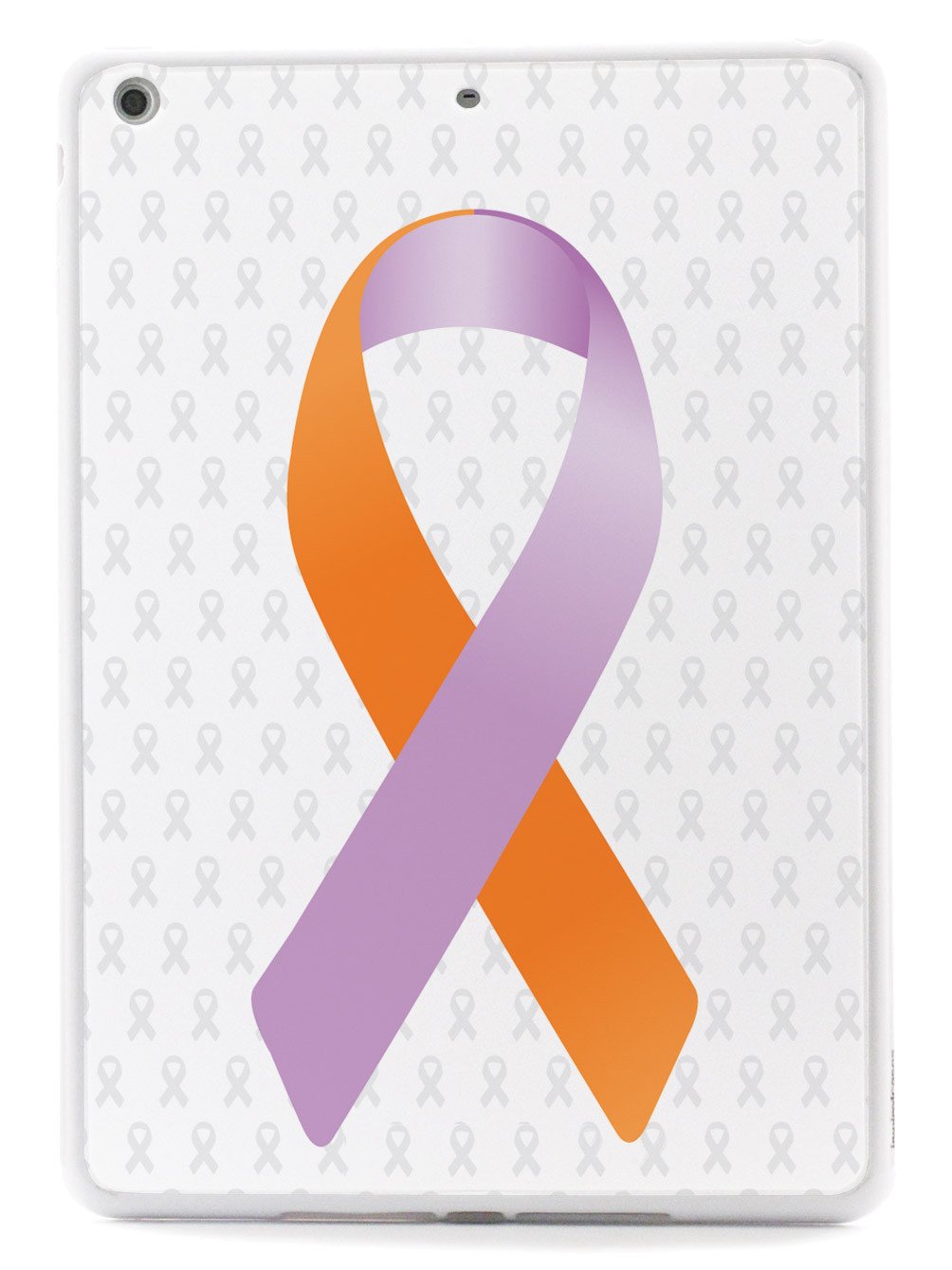 Orange and Lavender Awareness Ribbon - White Case