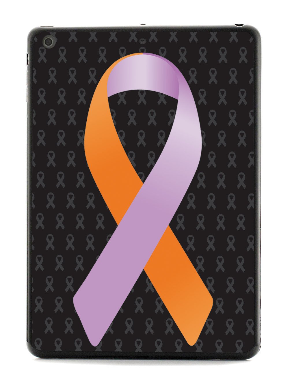 Orange and Lavender Awareness Ribbon - Black Case