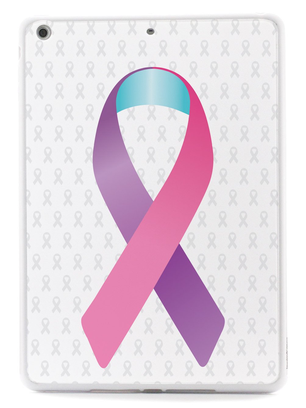 Pink Purple and Blue Awareness Ribbon - White Case