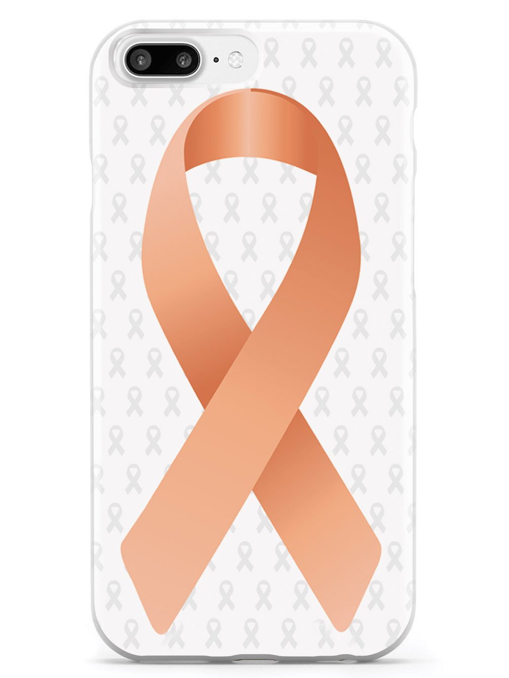 Peach Awareness Ribbon - White Case