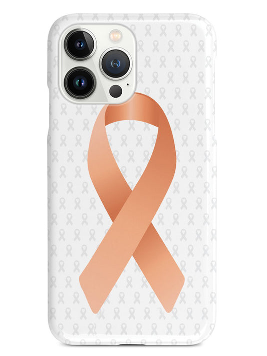 Peach Awareness Ribbon - White Case