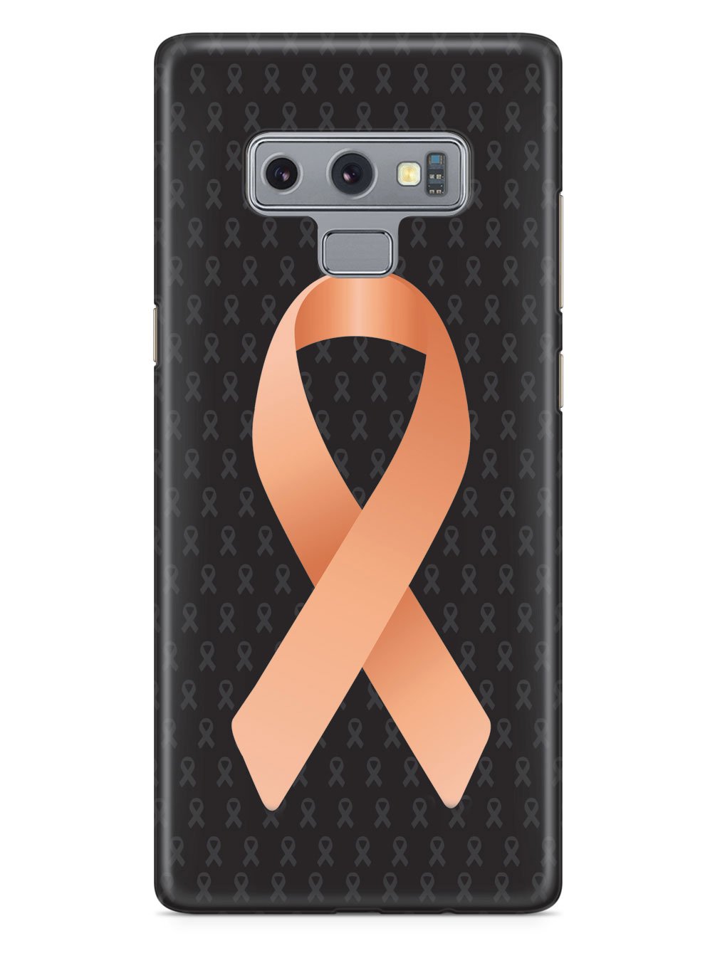 Peach Awareness Ribbon - Black Case