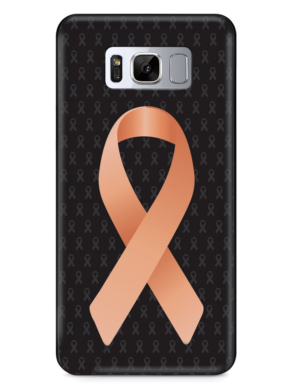 Peach Awareness Ribbon - Black Case