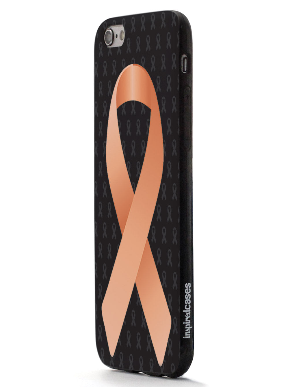 Peach Awareness Ribbon - Black Case