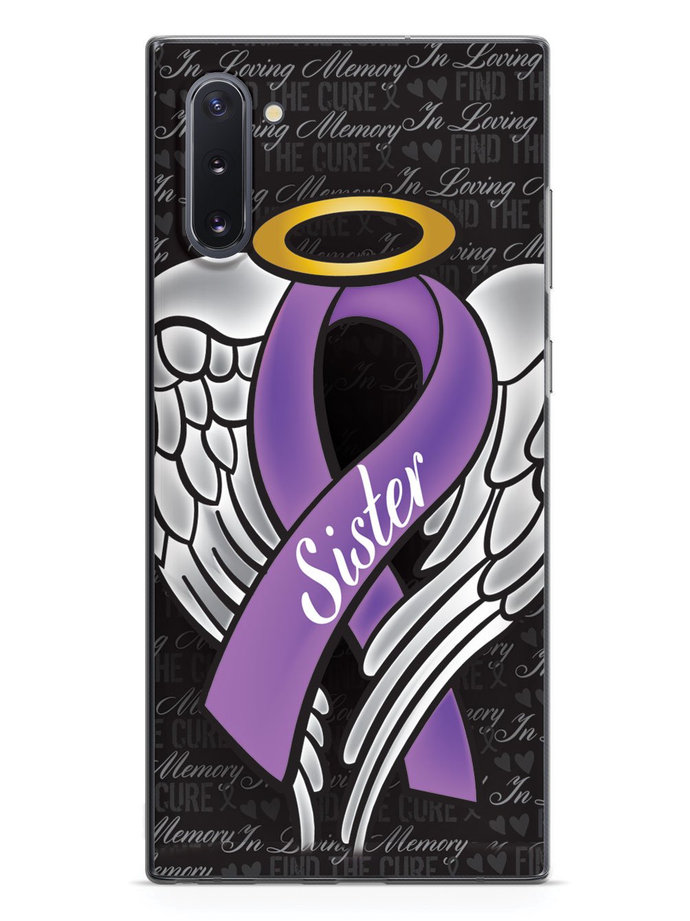 In Loving Memory of My Sister - Purple Ribbon Case