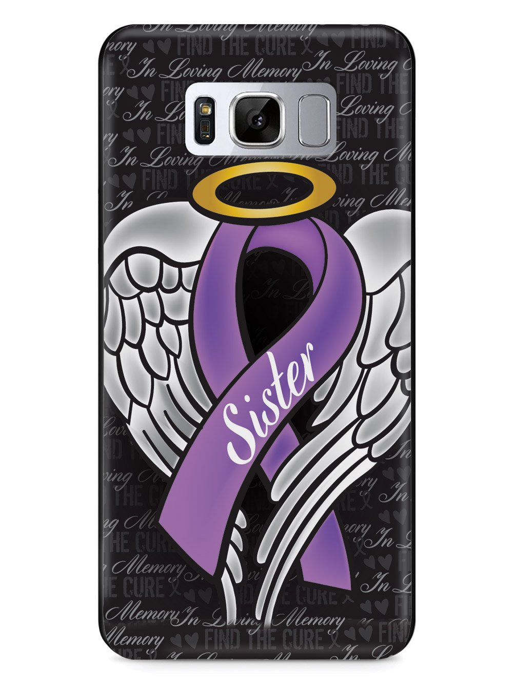 In Loving Memory of My Sister - Purple Ribbon Case