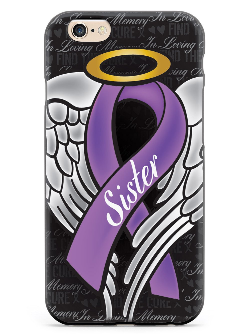 In Loving Memory of My Sister - Purple Ribbon Case