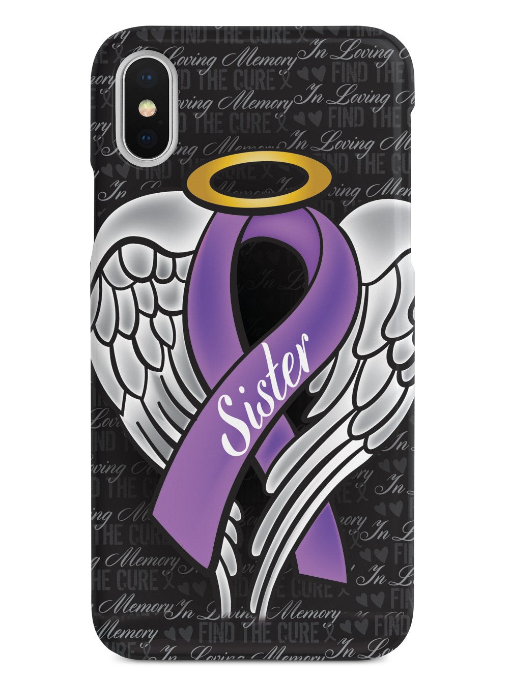 In Loving Memory of My Sister - Purple Ribbon Case