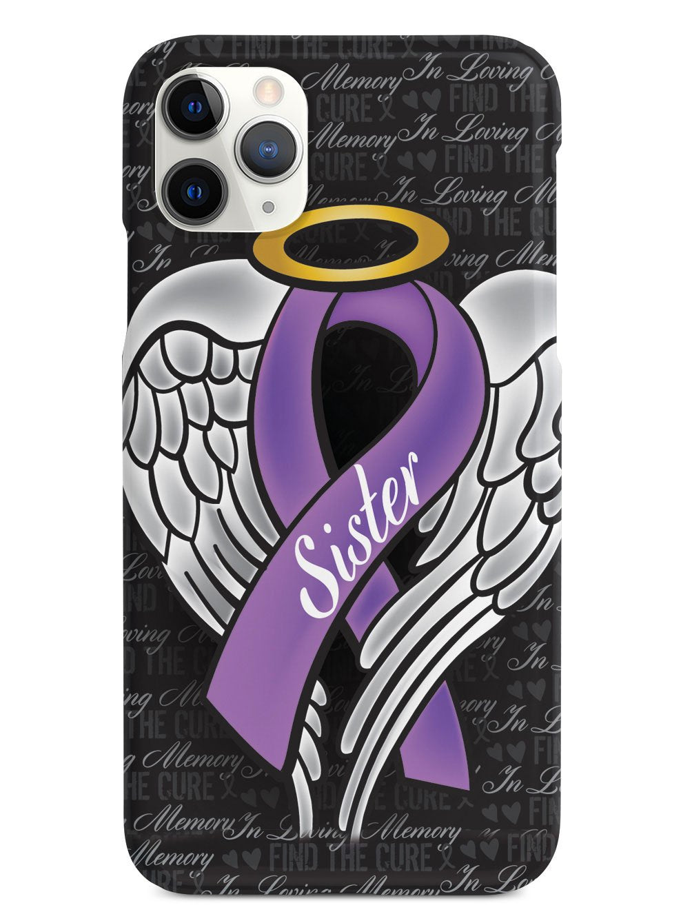 In Loving Memory of My Sister - Purple Ribbon Case