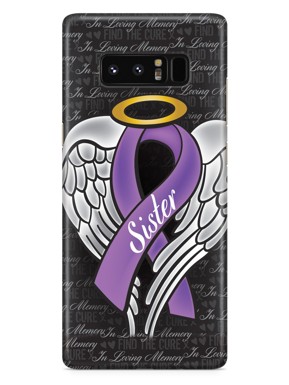 In Loving Memory of My Sister - Purple Ribbon Case