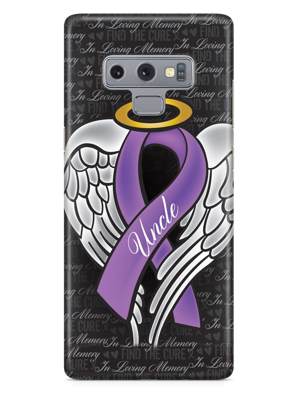 In Loving Memory of My Uncle - Purple Ribbon Case