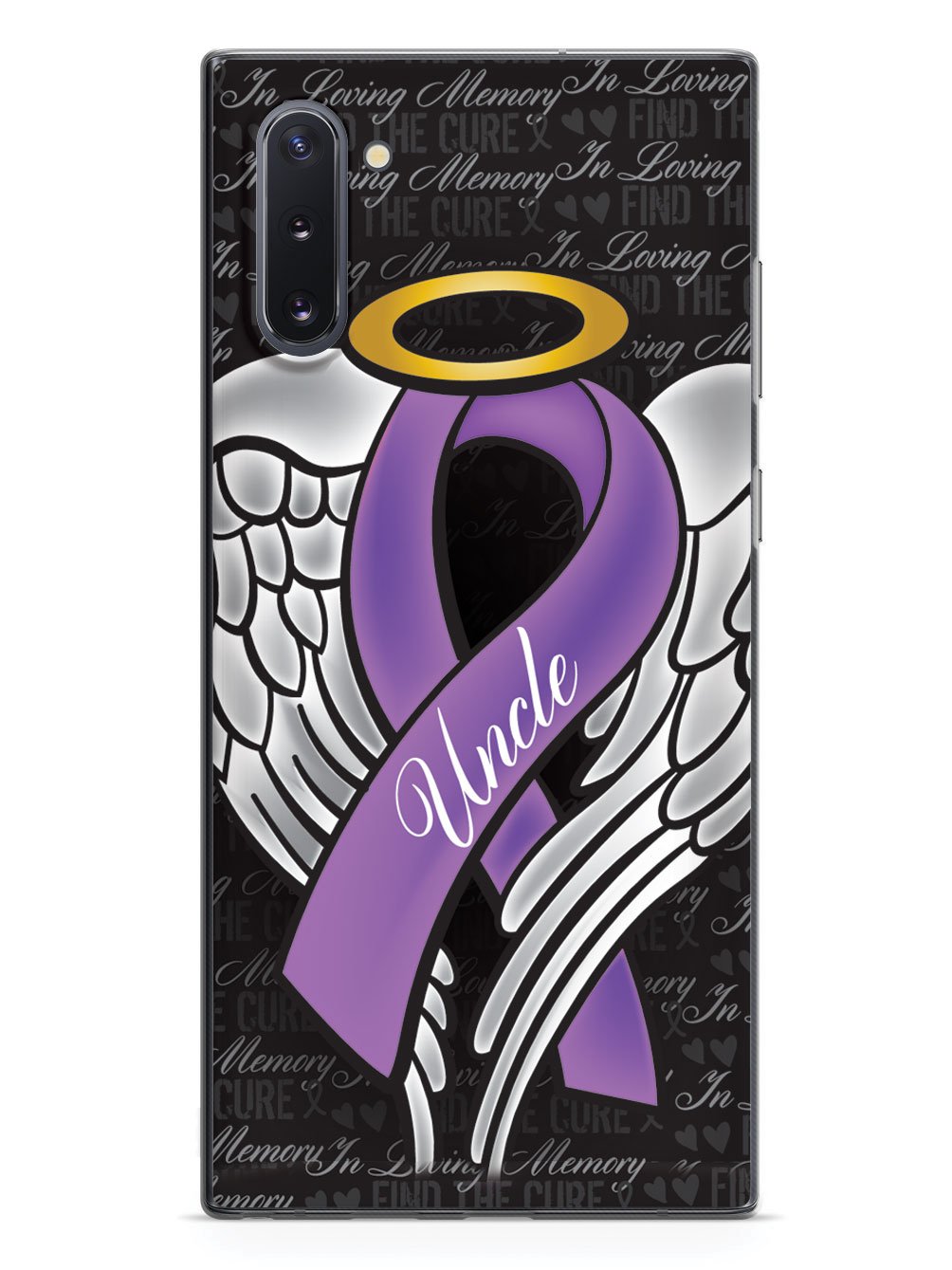 In Loving Memory of My Uncle - Purple Ribbon Case