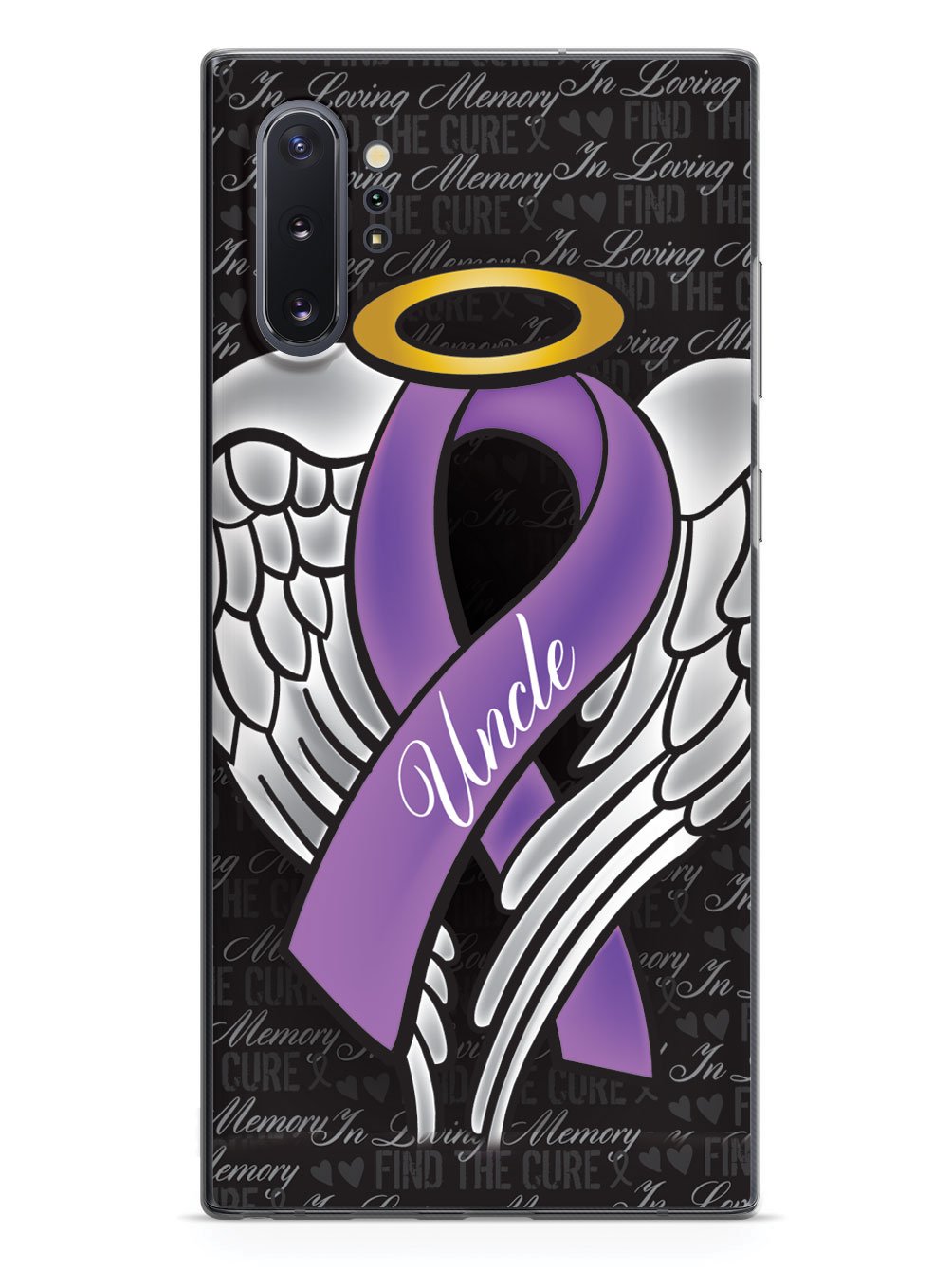 In Loving Memory of My Uncle - Purple Ribbon Case