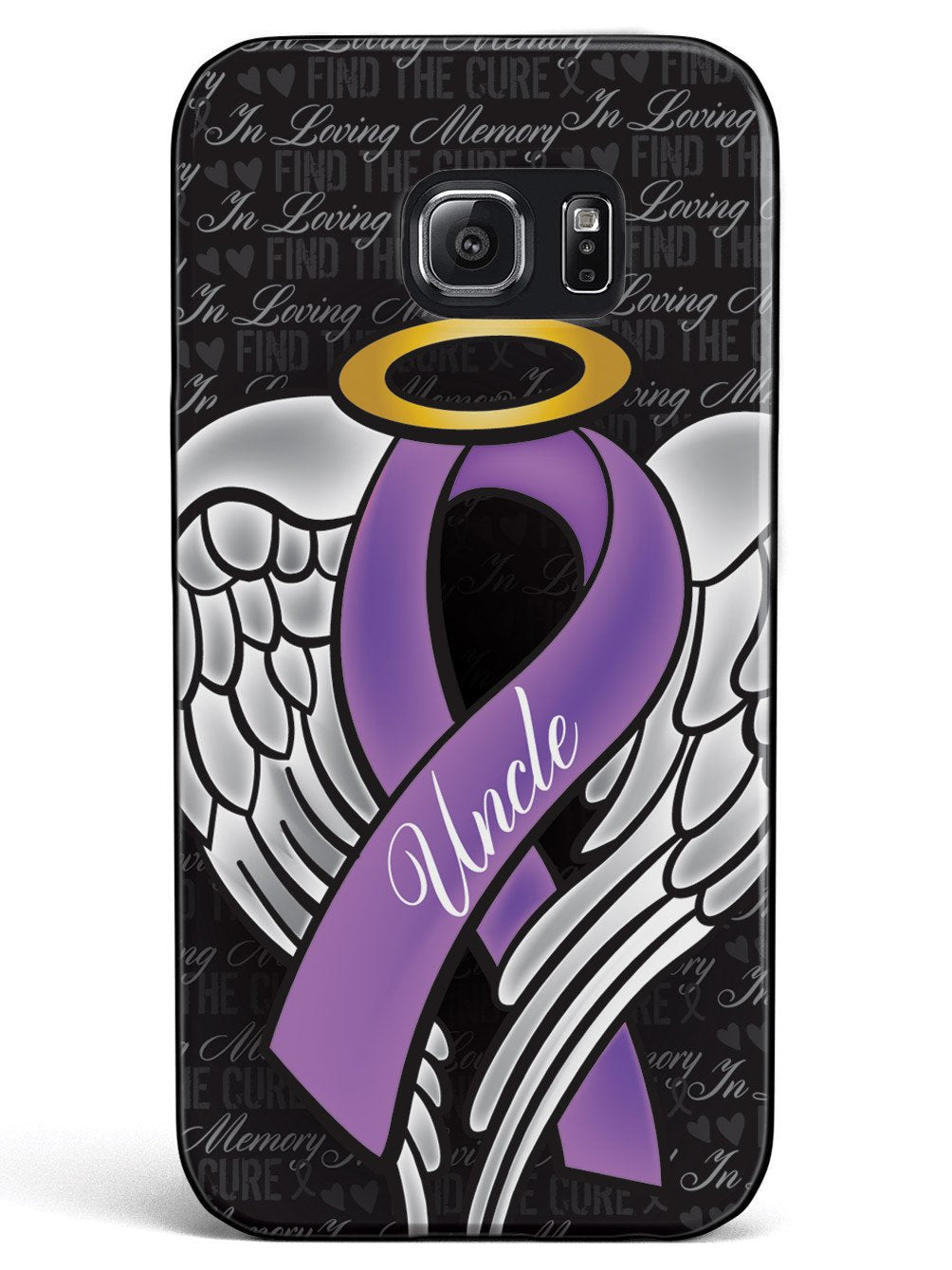 In Loving Memory of My Uncle - Purple Ribbon Case