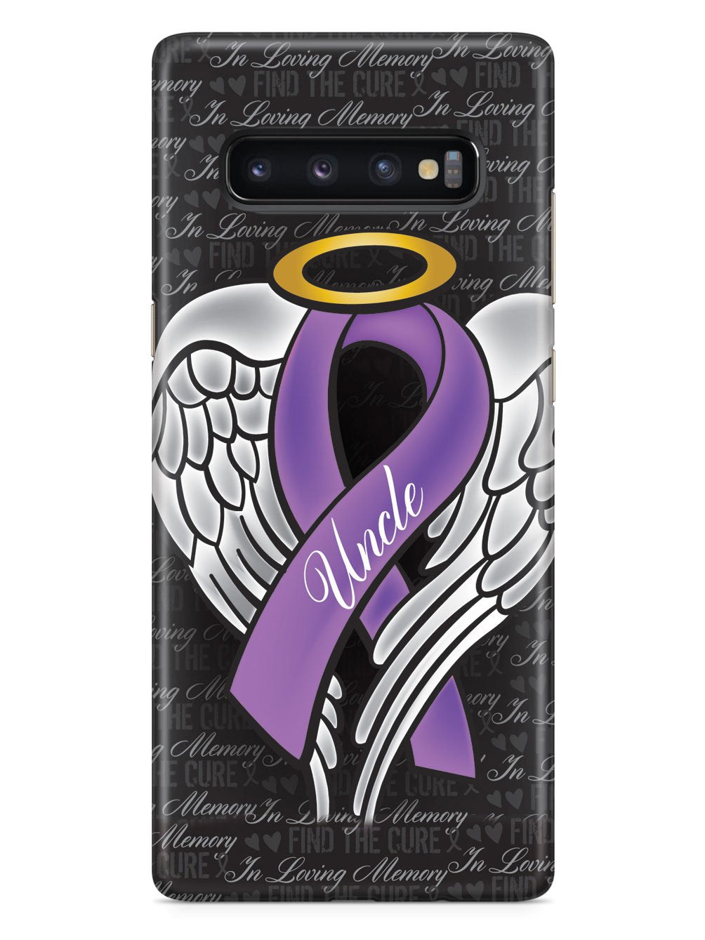 In Loving Memory of My Uncle - Purple Ribbon Case