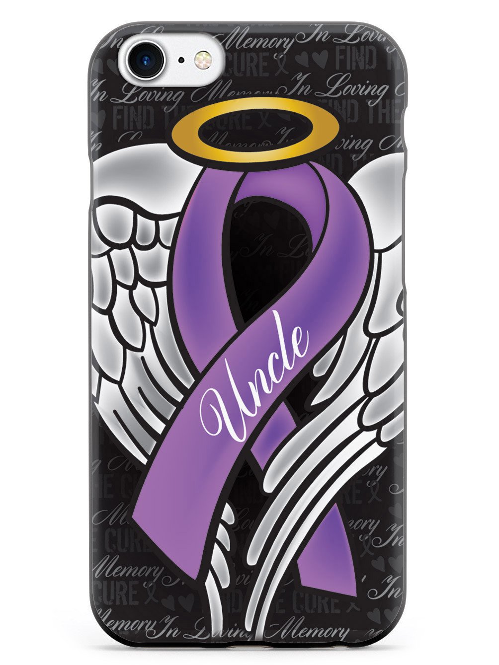 In Loving Memory of My Uncle - Purple Ribbon Case