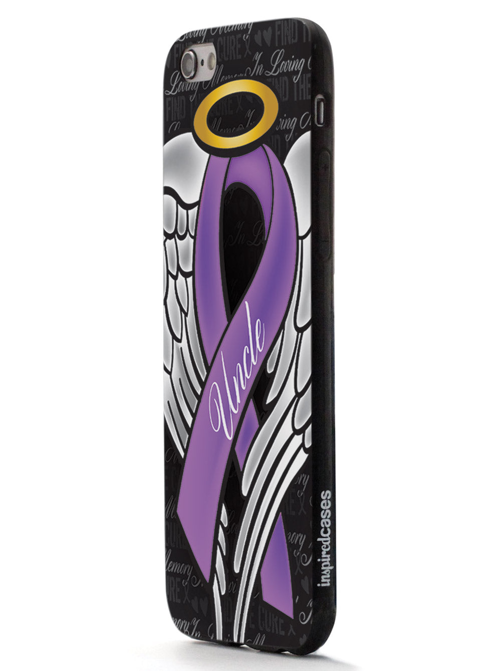 In Loving Memory of My Uncle - Purple Ribbon Case