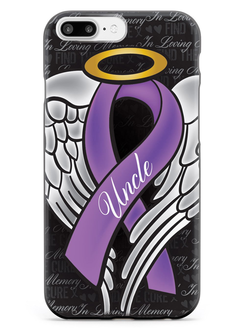 In Loving Memory of My Uncle - Purple Ribbon Case