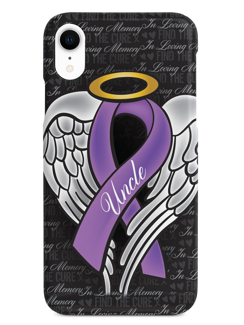 In Loving Memory of My Uncle - Purple Ribbon Case