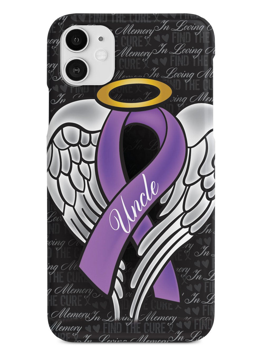 In Loving Memory of My Uncle - Purple Ribbon Case