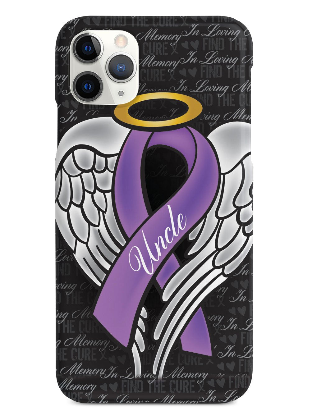 In Loving Memory of My Uncle - Purple Ribbon Case