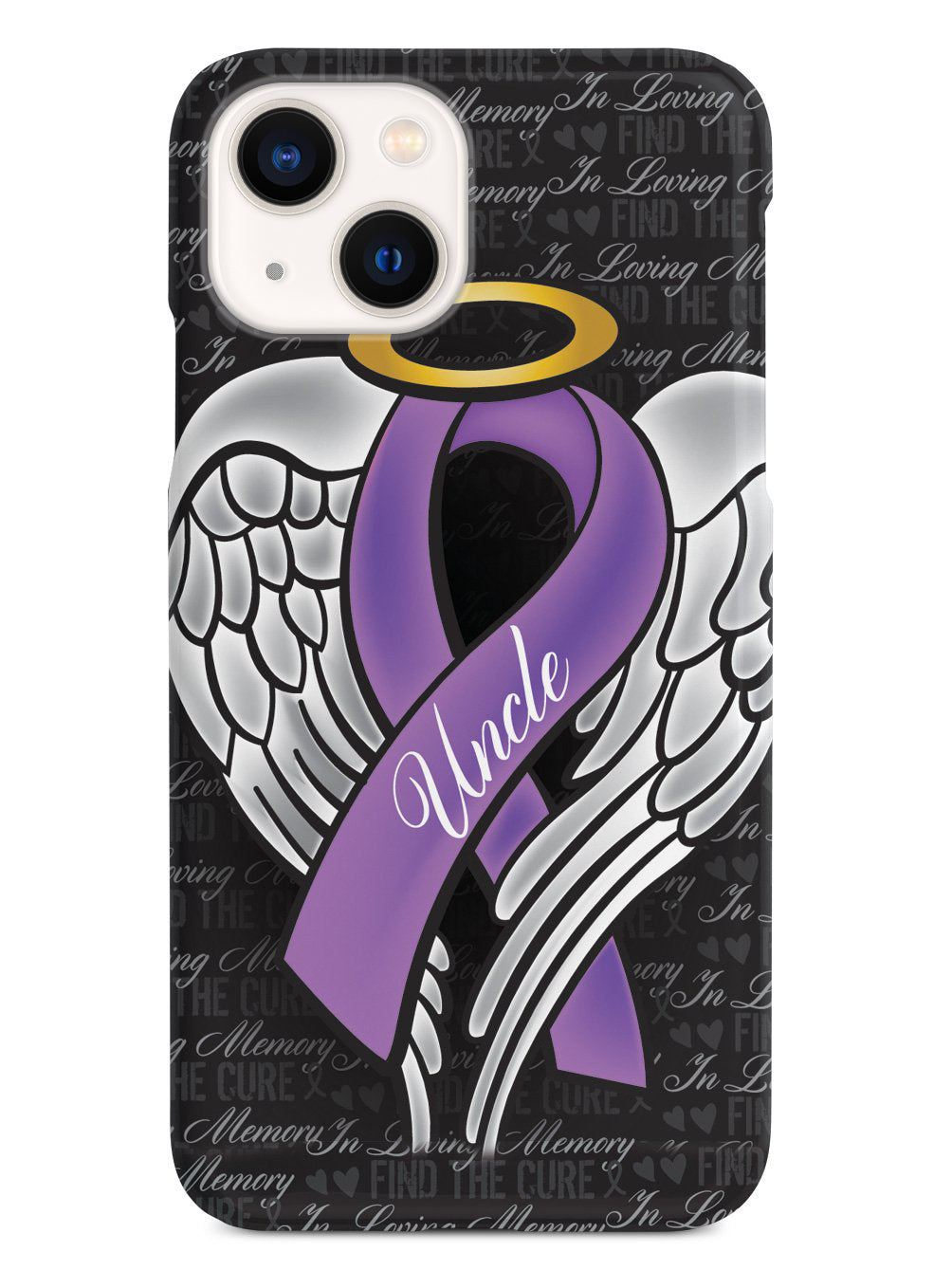 In Loving Memory of My Uncle - Purple Ribbon Case