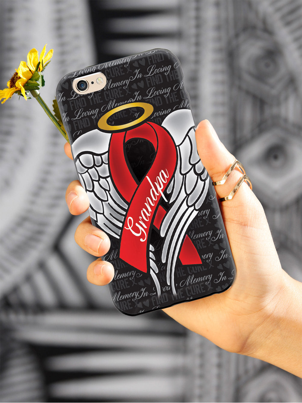 In Loving Memory of My Grandpa - Red Ribbon Case