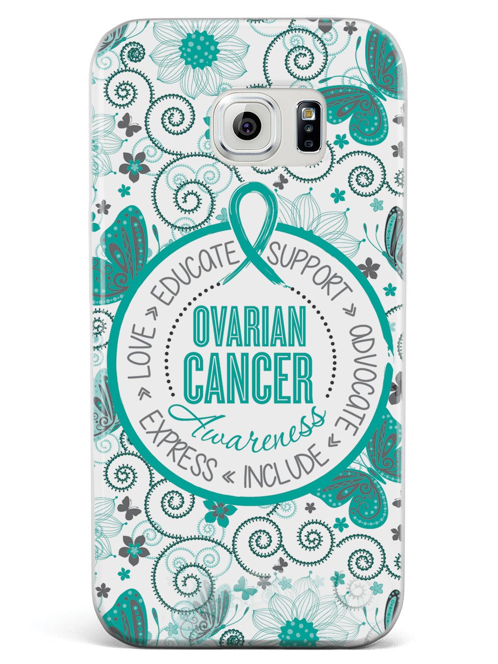 Ovarian Cancer Awareness - Butterfly Pattern Case