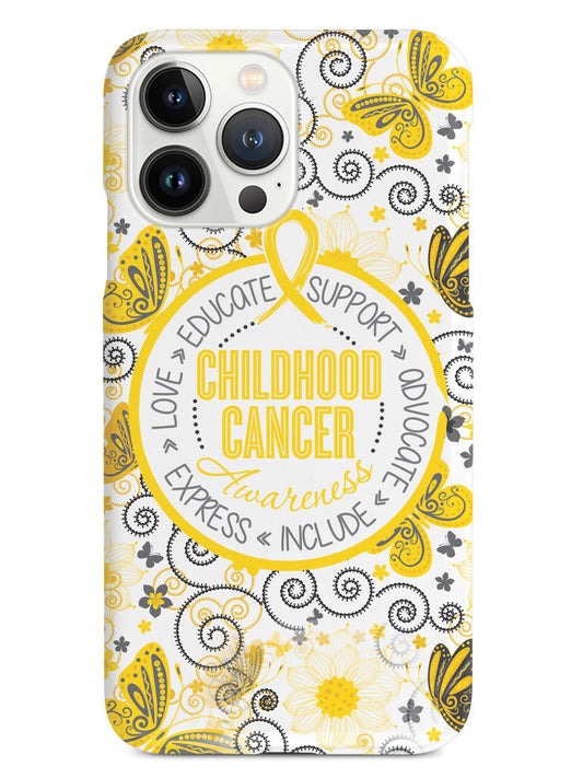 Childhood Cancer Awareness - Butterfly Pattern Case