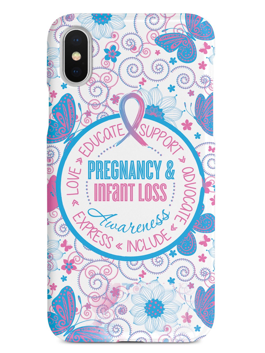 Pregnancy and Infant Loss - Butterfly Pattern Case