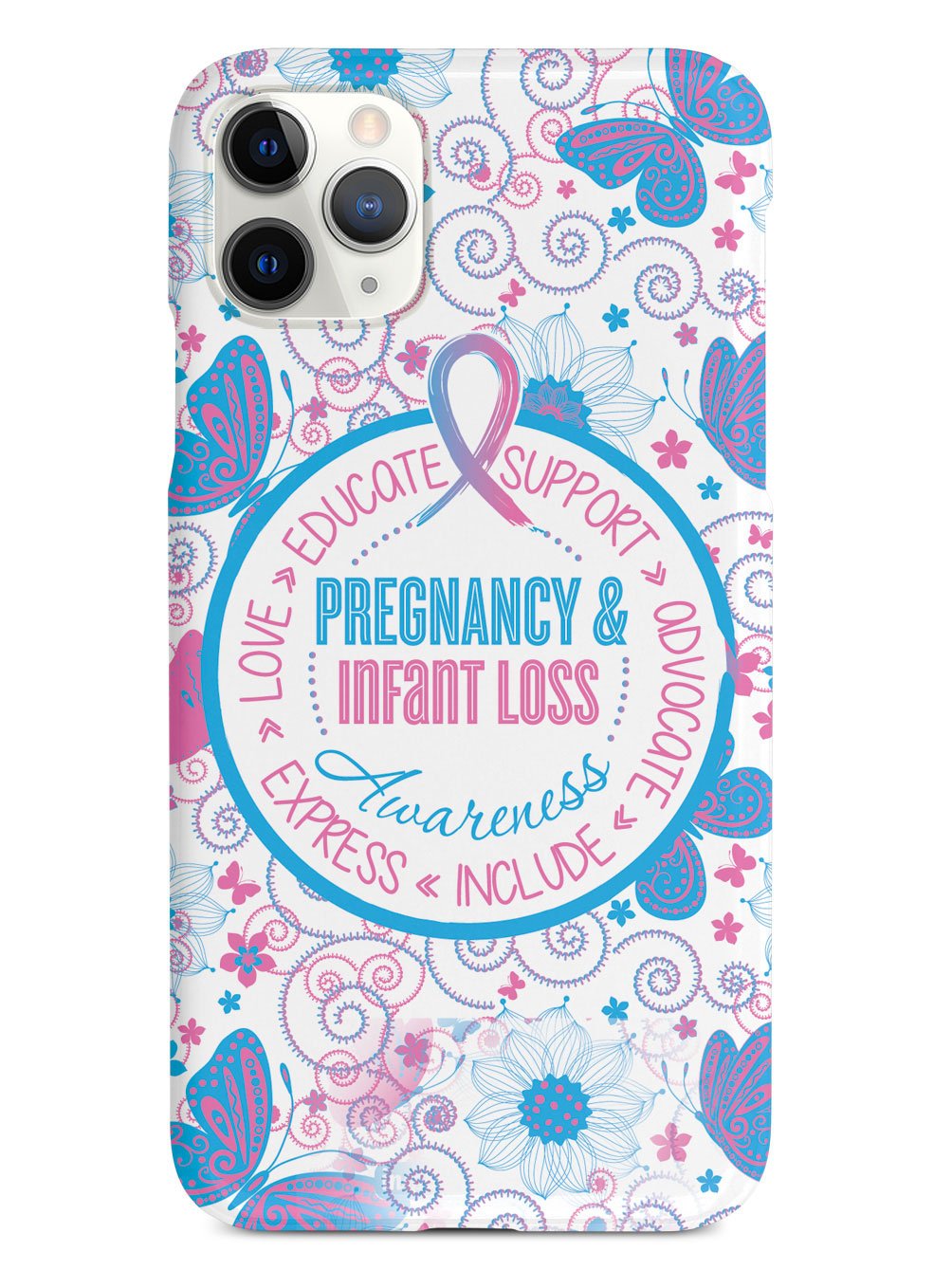 Pregnancy and Infant Loss - Butterfly Pattern Case