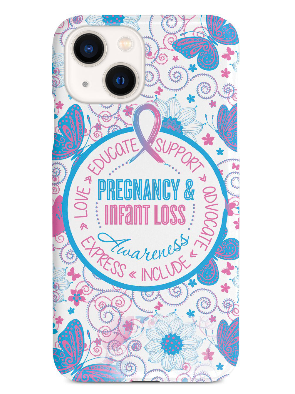 Pregnancy and Infant Loss - Butterfly Pattern Case