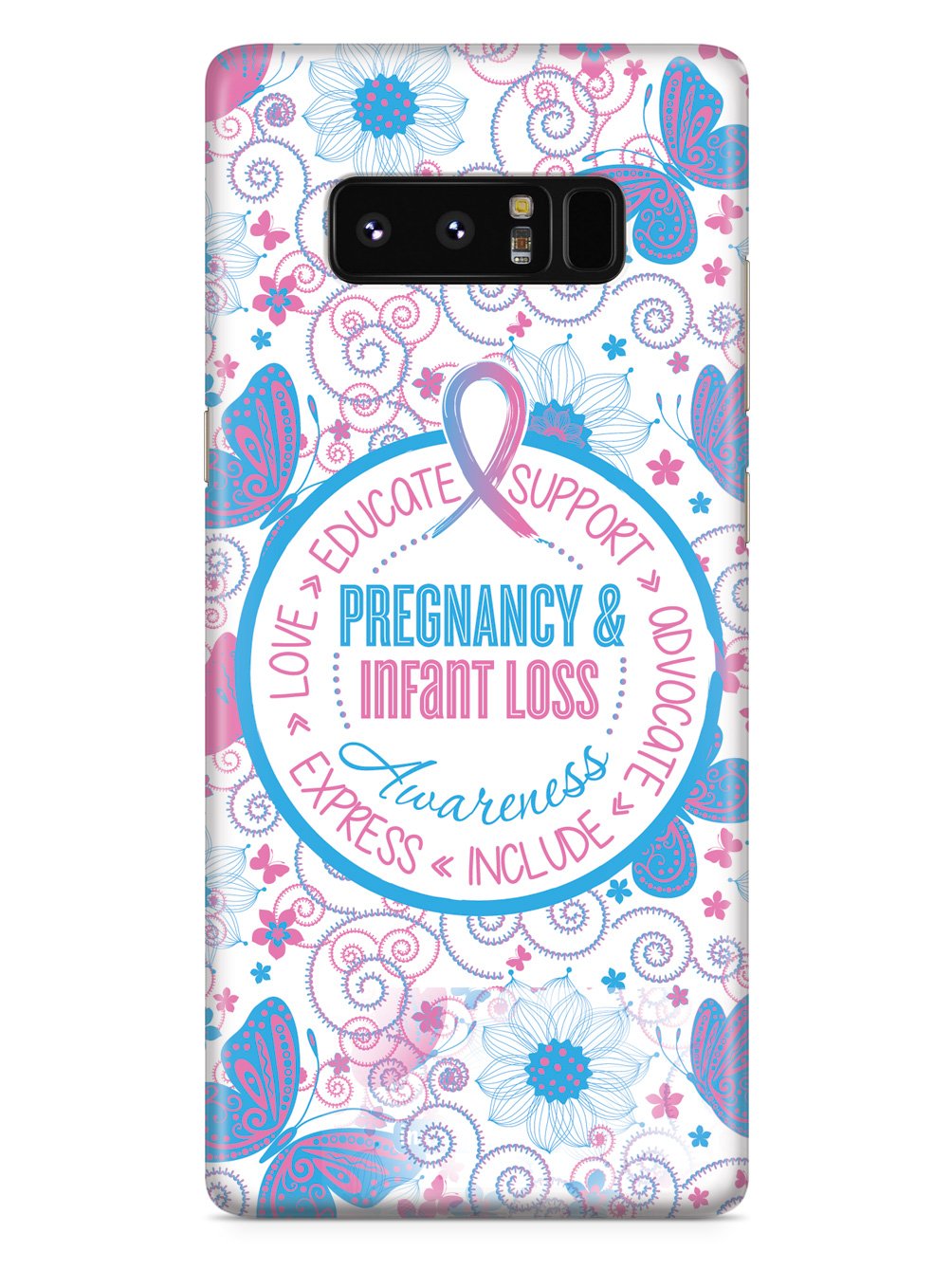 Pregnancy and Infant Loss - Butterfly Pattern Case
