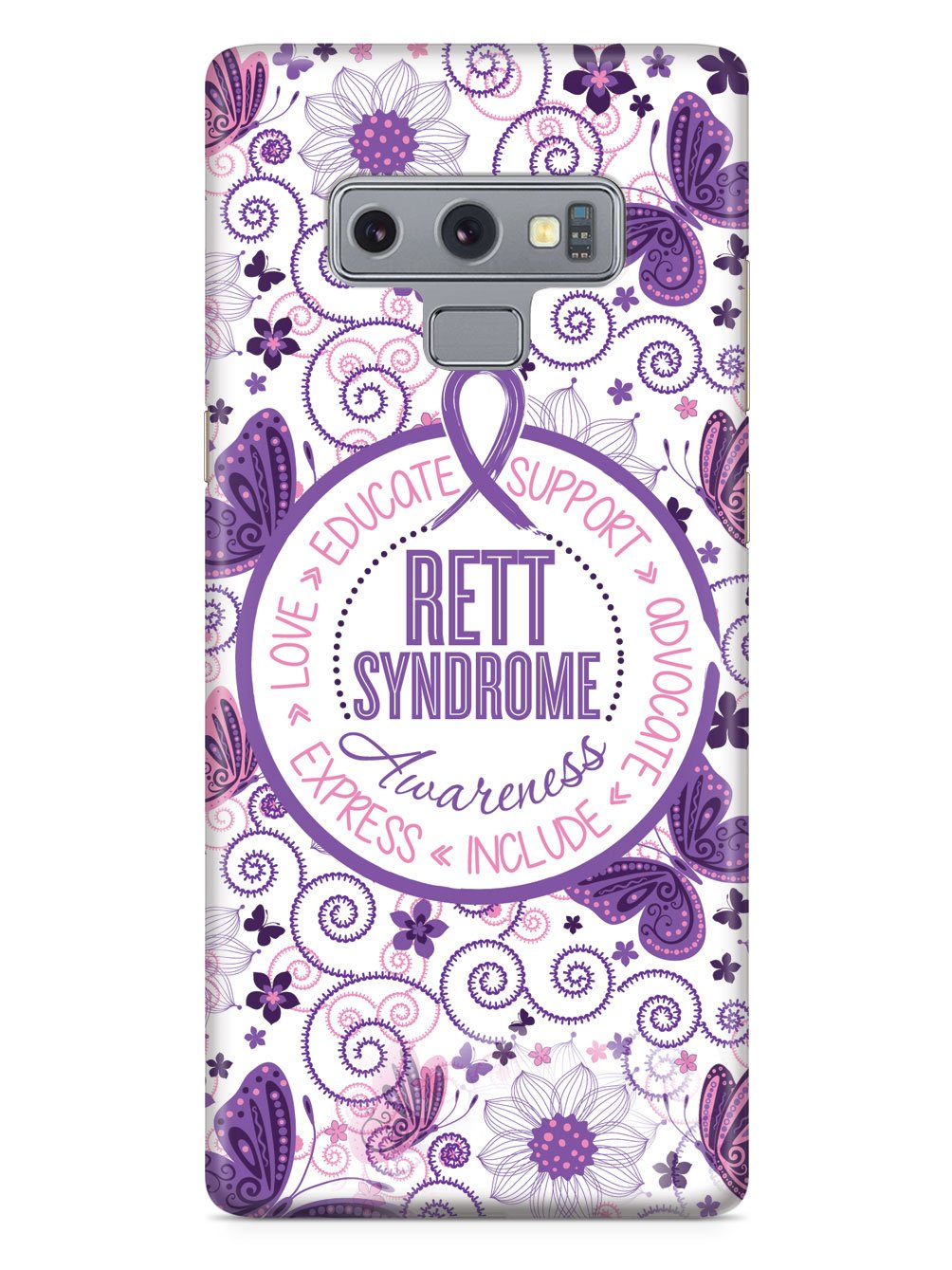 Rett Syndrome Awareness - Butterfly Pattern Case