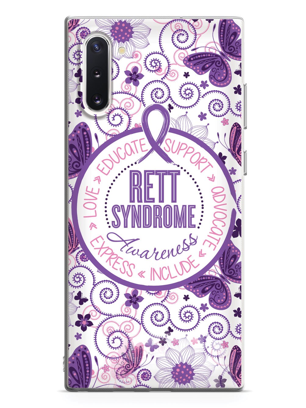 Rett Syndrome Awareness - Butterfly Pattern Case