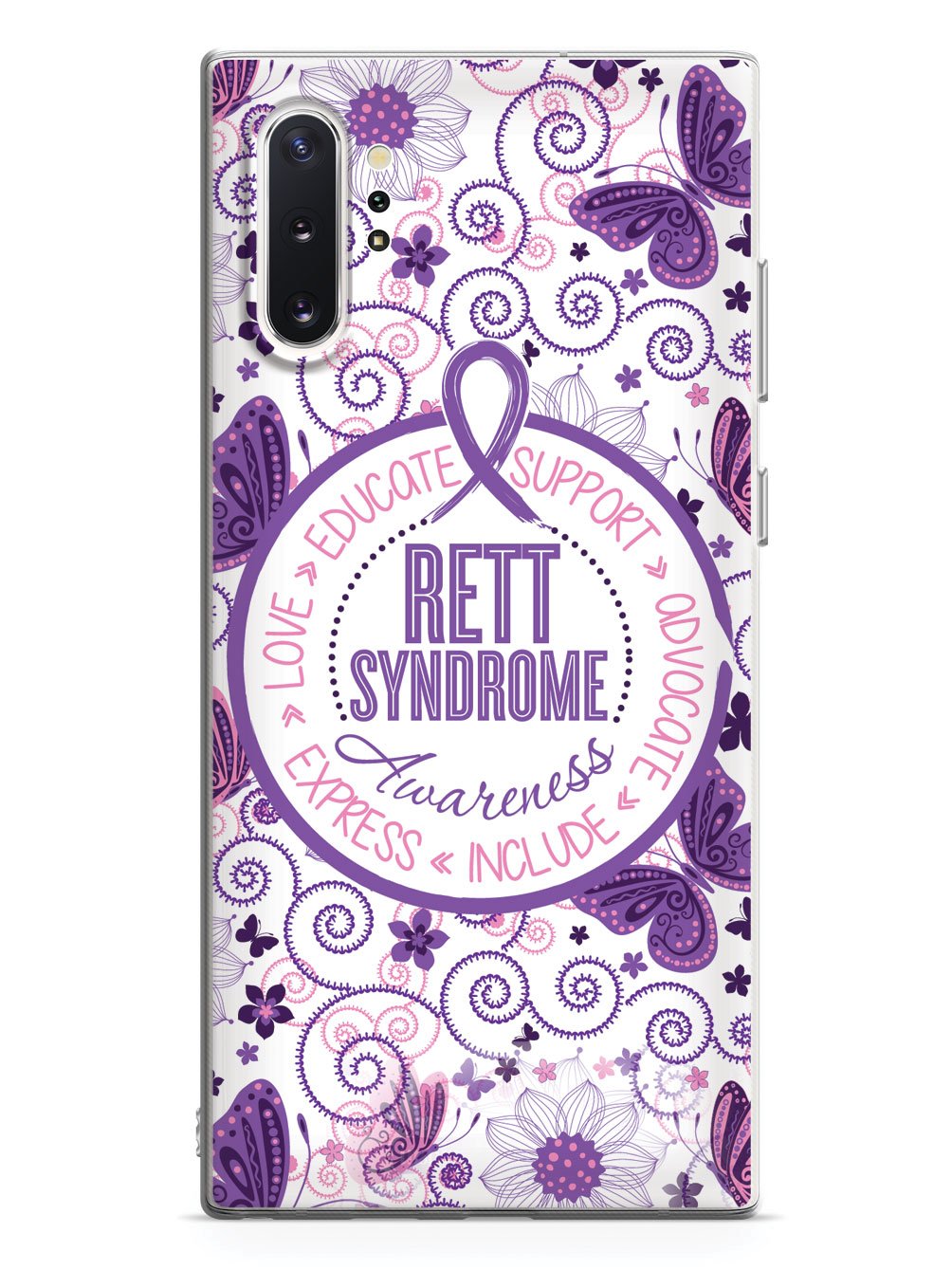 Rett Syndrome Awareness - Butterfly Pattern Case