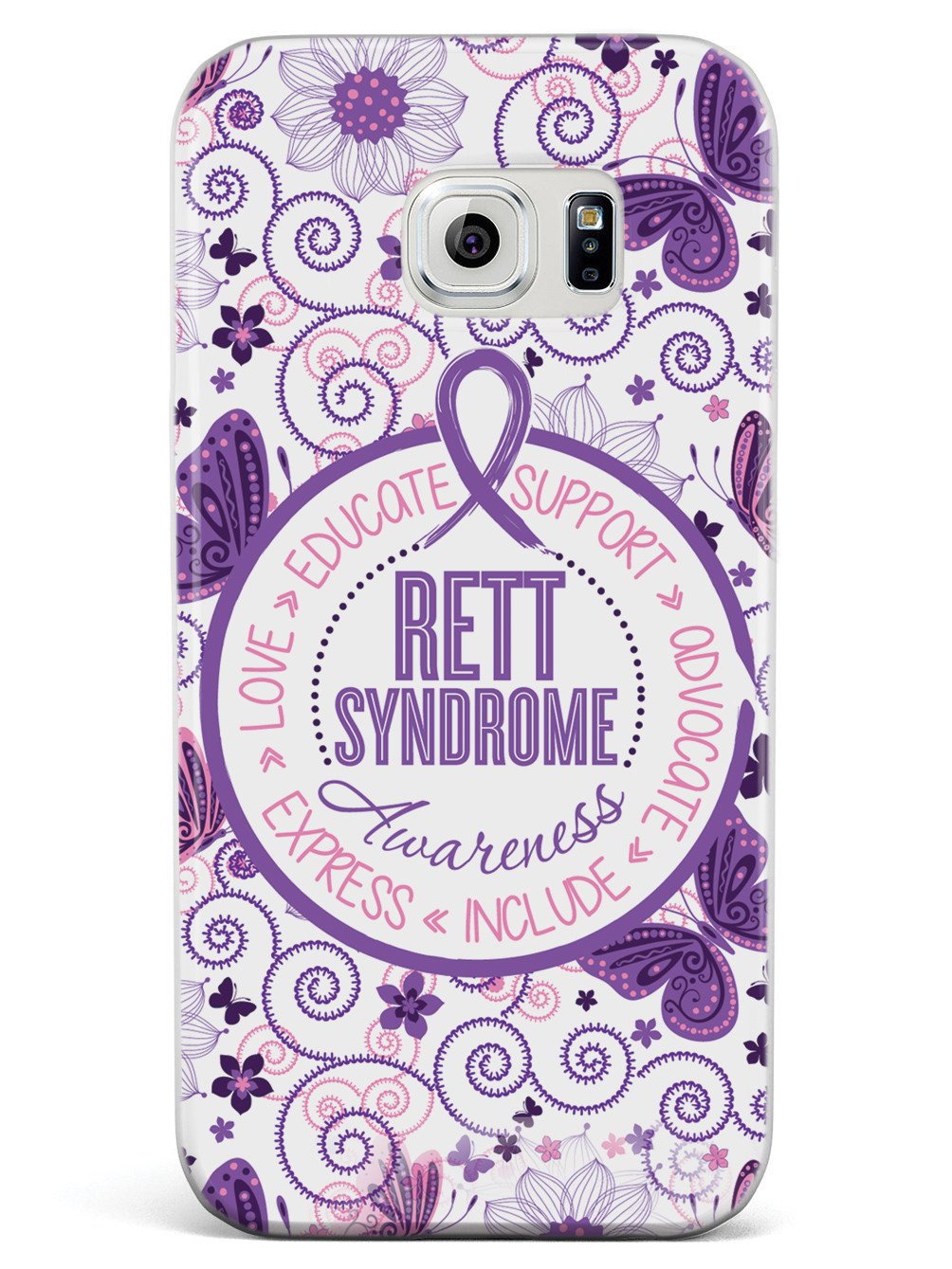 Rett Syndrome Awareness - Butterfly Pattern Case
