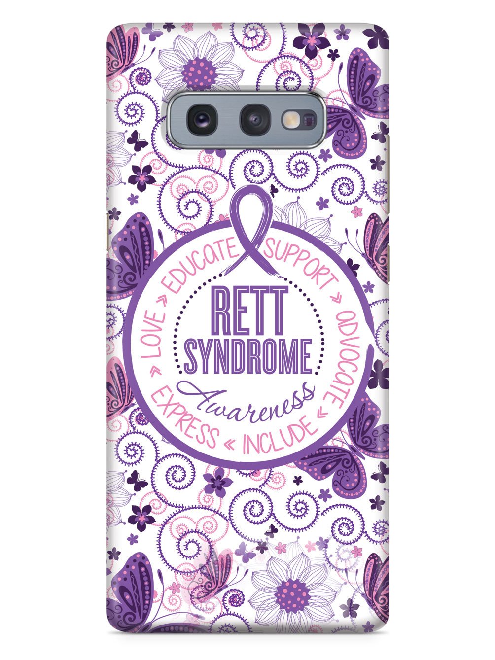 Rett Syndrome Awareness - Butterfly Pattern Case